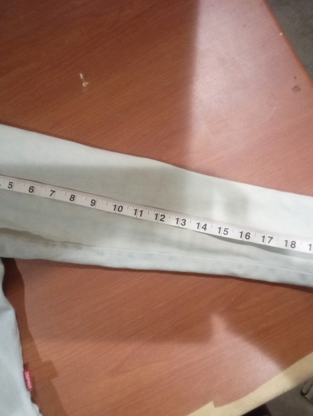 Measurements Added! Esprit Pale Blue Denim Jacket with Button Flap Pockets - Picture 10 of 10